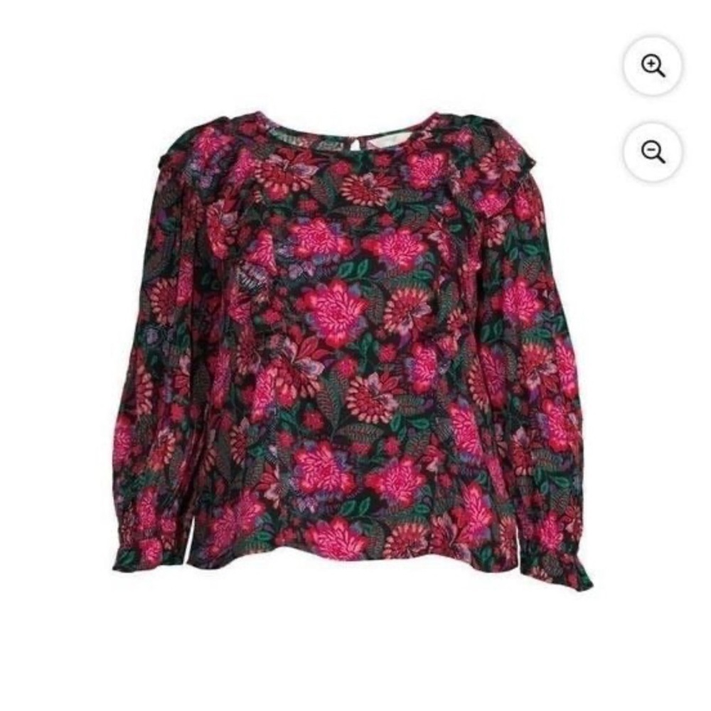 Terra and sky 0X Plus women’s ruffled top